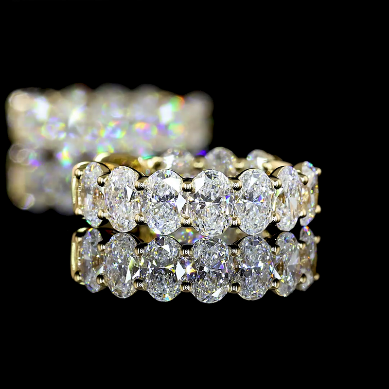 2ctw Prong East West Oval Huggie Earrings