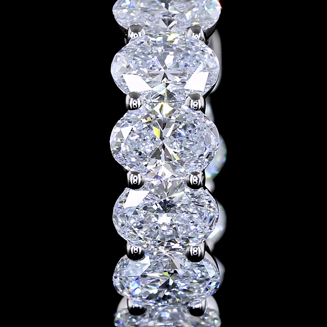 2ctw Prong East West Oval Huggie Earrings