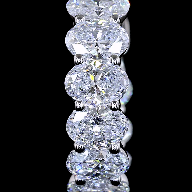 2ctw Prong East West Oval Huggie Earrings