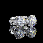 4ctw Prong Round Stud Earrings