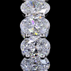 3-1/2ctw Prong East West Oval Huggie Earrings