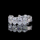 3-1/2ctw Prong East West Oval Huggie Earrings