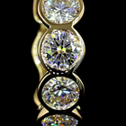 2ctw Bezel Round Huggie Earrings