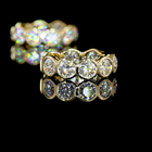 2ctw Bezel Round Huggie Earrings