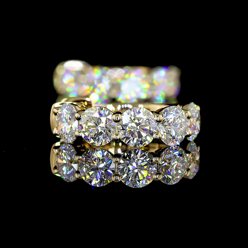 2ctw Prong Round Huggie Earrings