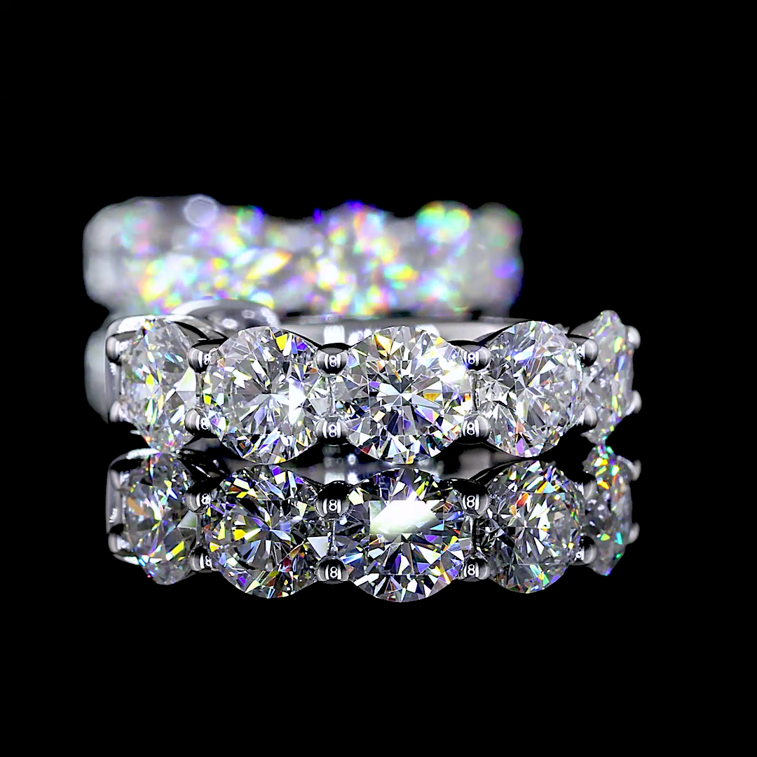 2ctw Prong Round Huggie Earrings