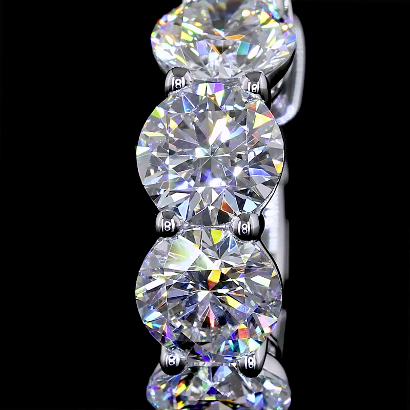 3-1/4ctw Prong Round Huggie Earrings