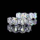 3-1/4ctw Prong Round Huggie Earrings