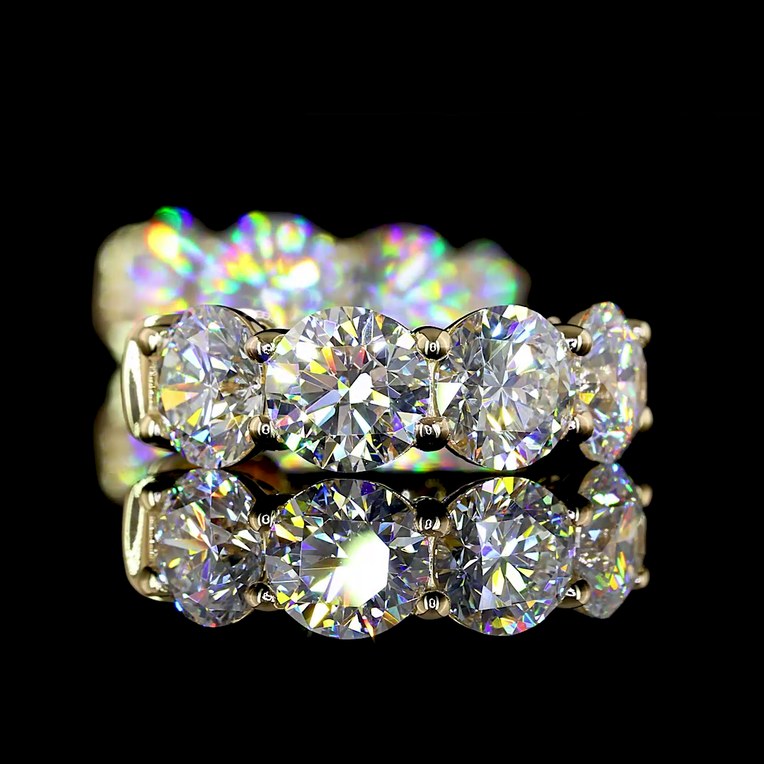 3-1/4ctw Prong Round Huggie Earrings