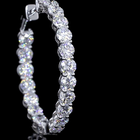 4ctw Prong Round Hoop Earrings