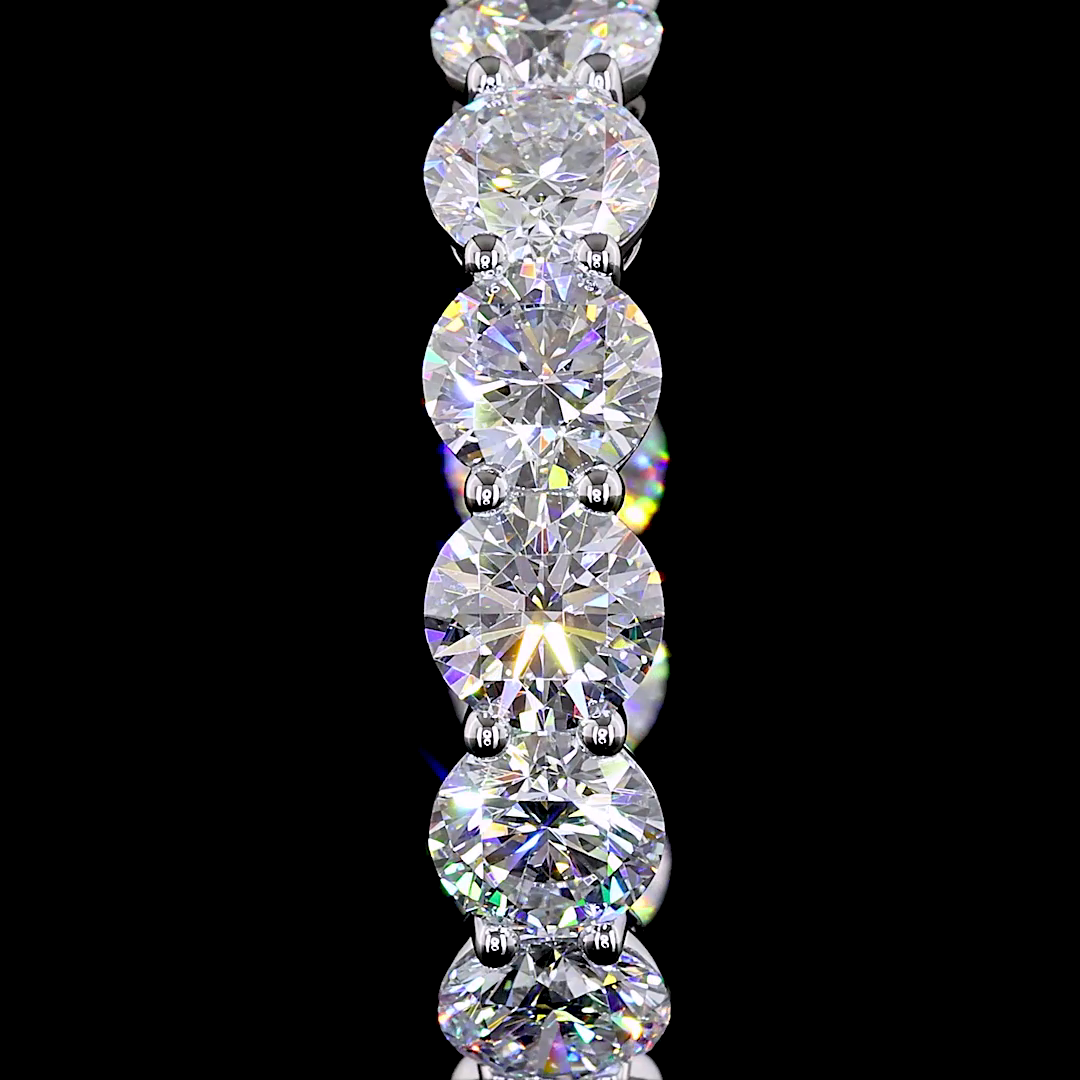 12ctw Prong Round Hoop Earrings