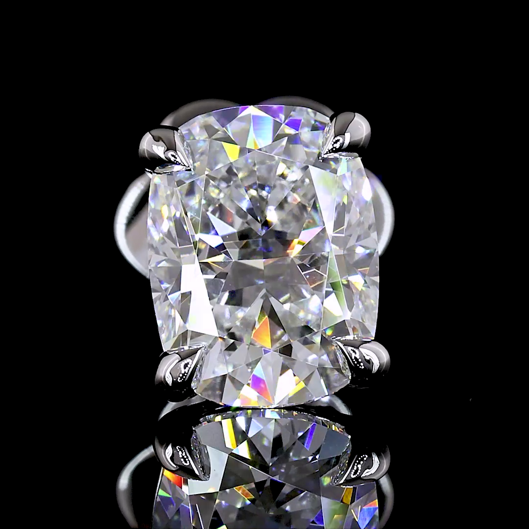 2-1/2ctw Prong Cushion Stud Earrings