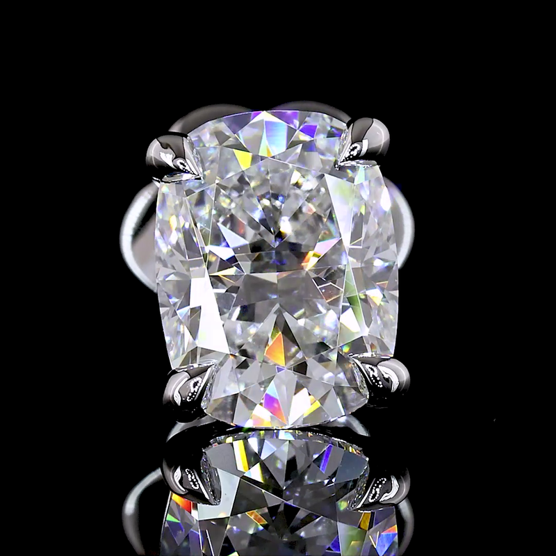 2-1/2ctw Prong Cushion Stud Earrings