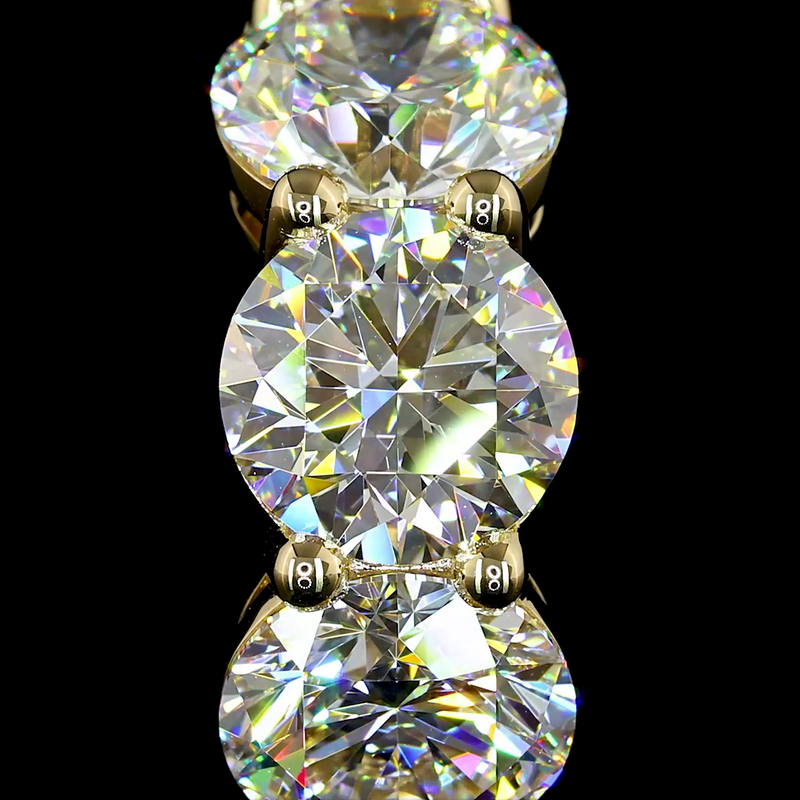 6ctw Prong Round Huggie Earrings