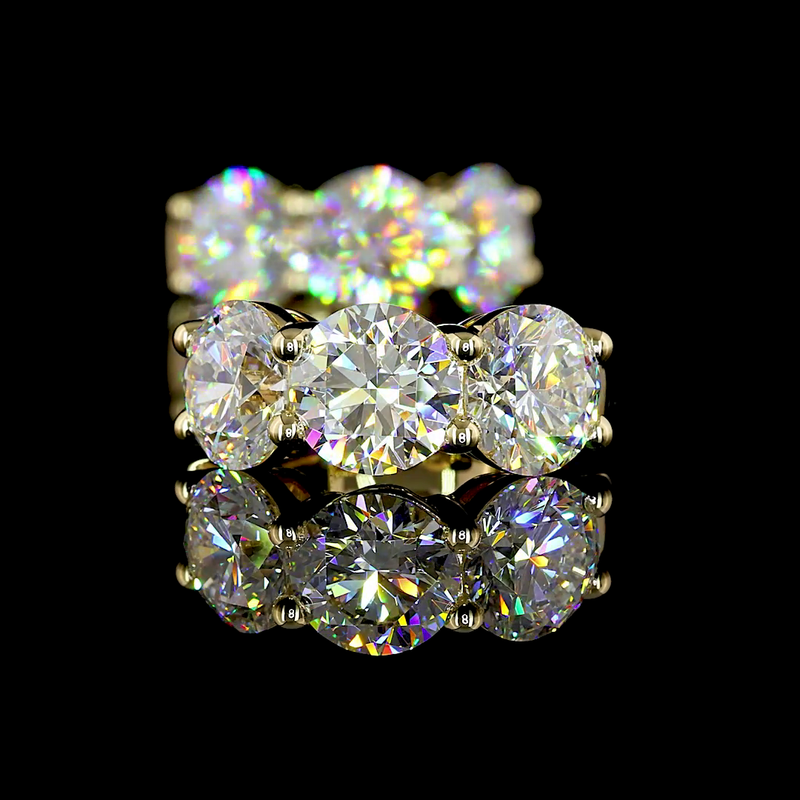 6ctw Prong Round Huggie Earrings