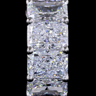 4ctw Prong East West Radiant Huggie Earrings