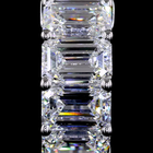 12ctw Prong East West Emerald Huggie Earrings