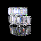 12ctw Prong East West Emerald Huggie Earrings