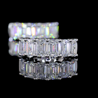 2ctw Prong East West Emerald Huggie Earrings