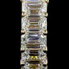 2ctw Prong East West Emerald Huggie Earrings