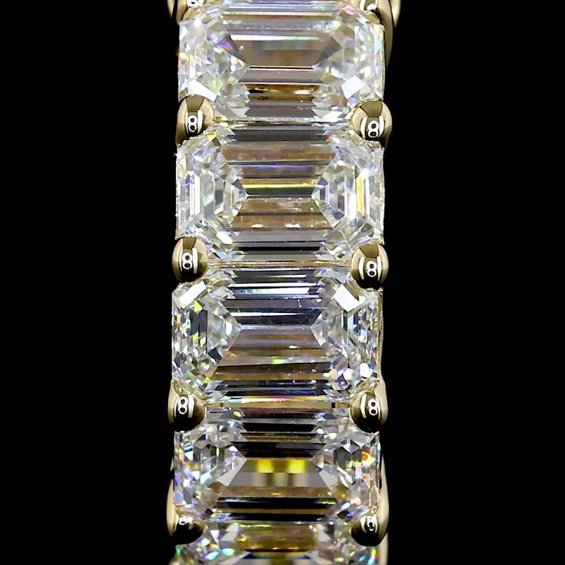 2ctw Prong East West Emerald Huggie Earrings