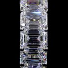 3-1/4ctw Prong East West Emerald Huggie Earrings
