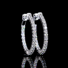 1ctw Prong Round Hoop Earrings