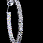 1ctw Prong Round Hoop Earrings