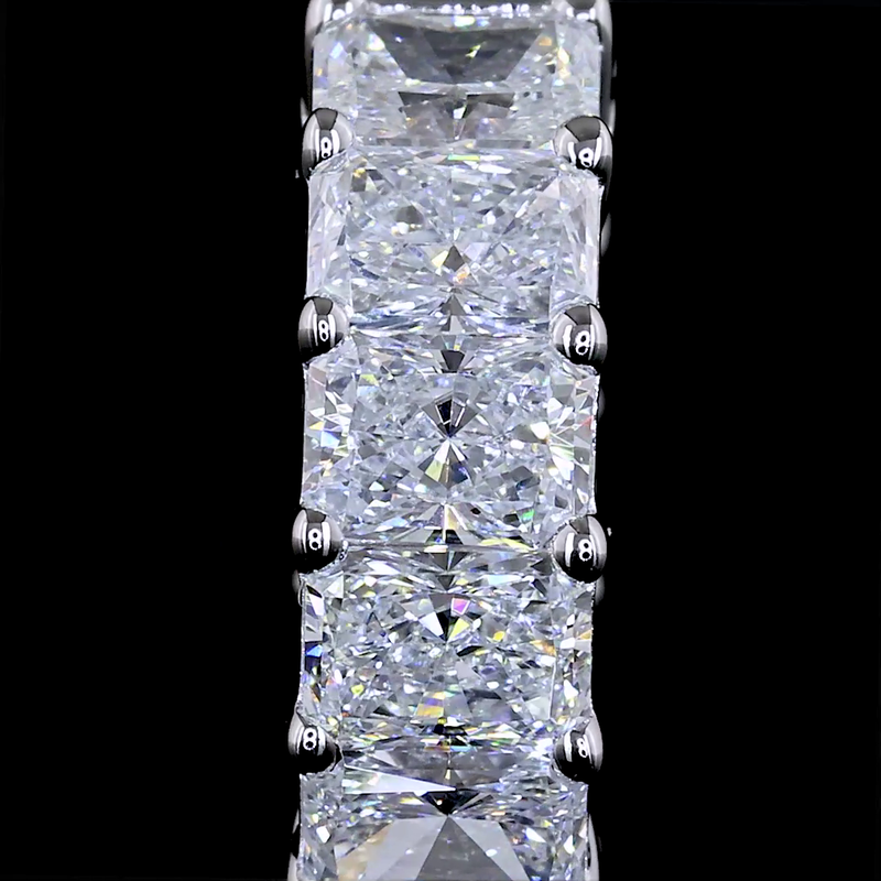 2-1/4ctw Prong East West Radiant Huggie Earrings