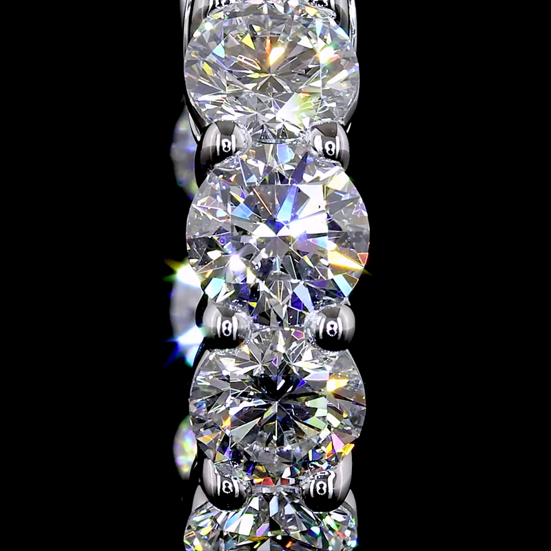 2-3/4ctw Prong Round Huggie Earrings