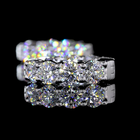 2-3/4ctw Prong Round Huggie Earrings