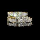 5ctw Prong Emerald Hoop Earrings