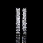 8ctw Prong Radiant Hoop Earrings