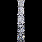 8ctw Prong Radiant Hoop Earrings