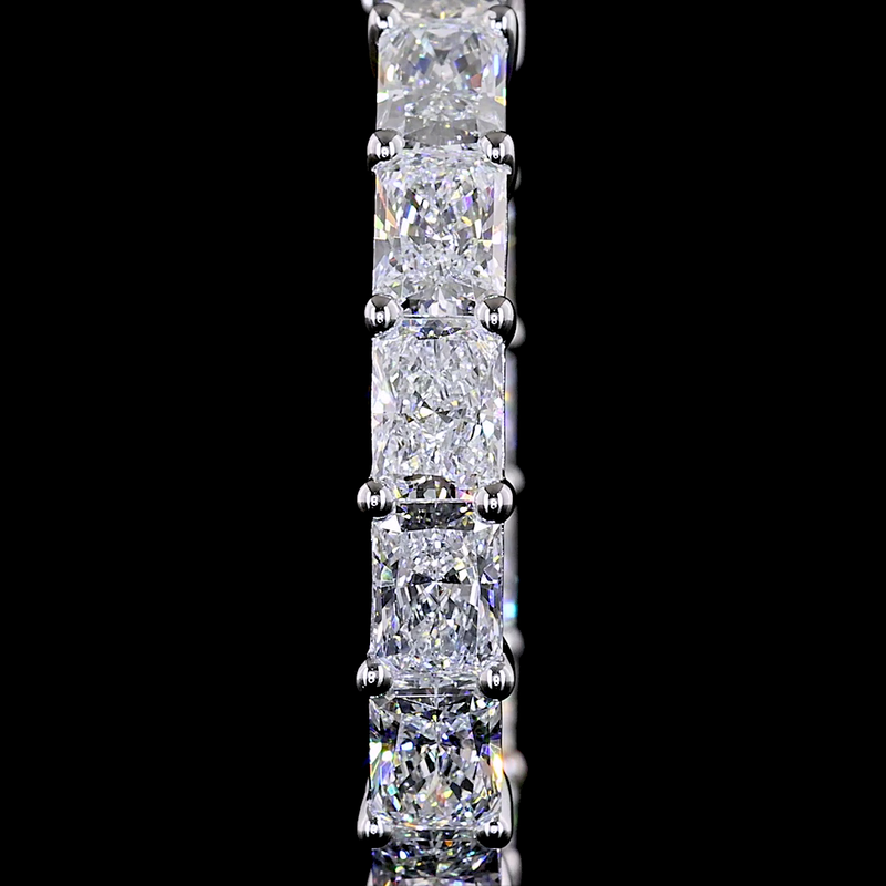 8ctw Prong Radiant Hoop Earrings