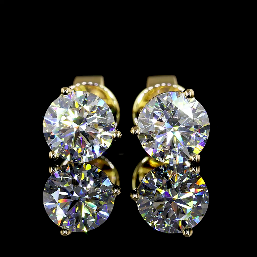 1ctw Prong Round Martini Stud Earrings