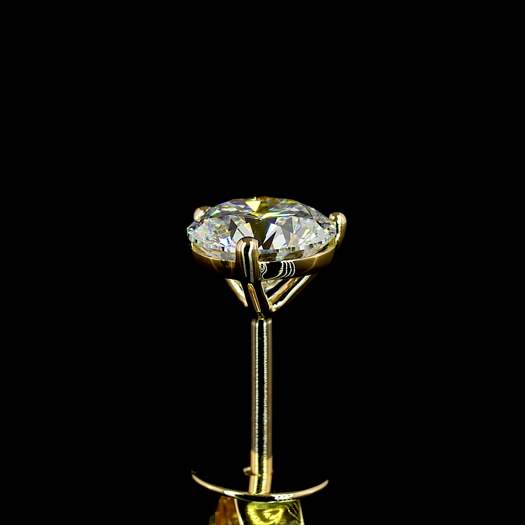 1ctw Prong Round Martini Stud Earrings