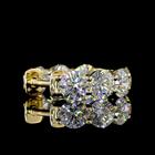 3-3/4ctw Prong Round Huggie Earrings