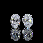 6ctw Prong Oval Stud Earrings