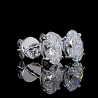 6ctw Prong Oval Stud Earrings