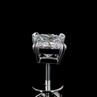 1-1/2ctw Prong Princess Stud Earrings