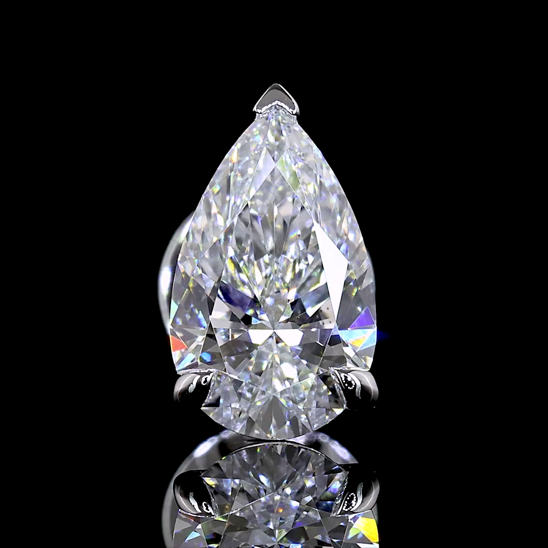 5ctw Prong Pear Stud Earrings