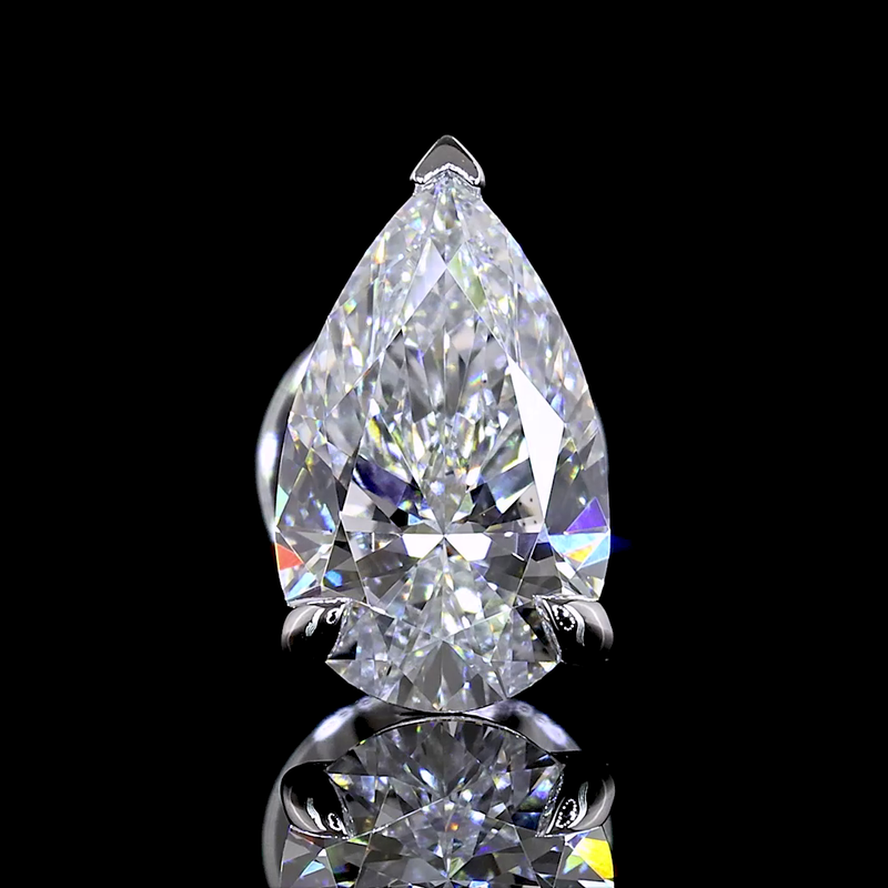 5ctw Prong Pear Stud Earrings