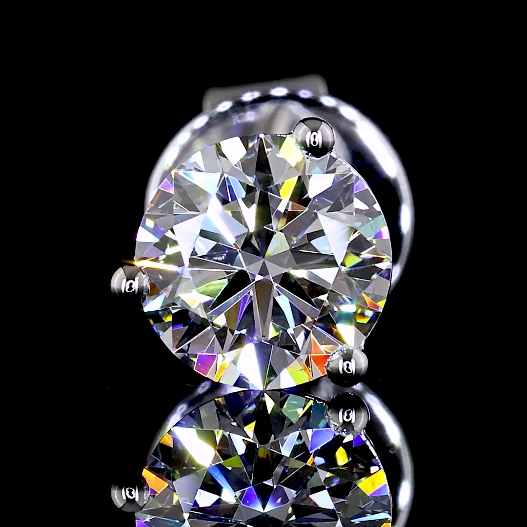 1ctw Prong Round Martini Stud Earrings