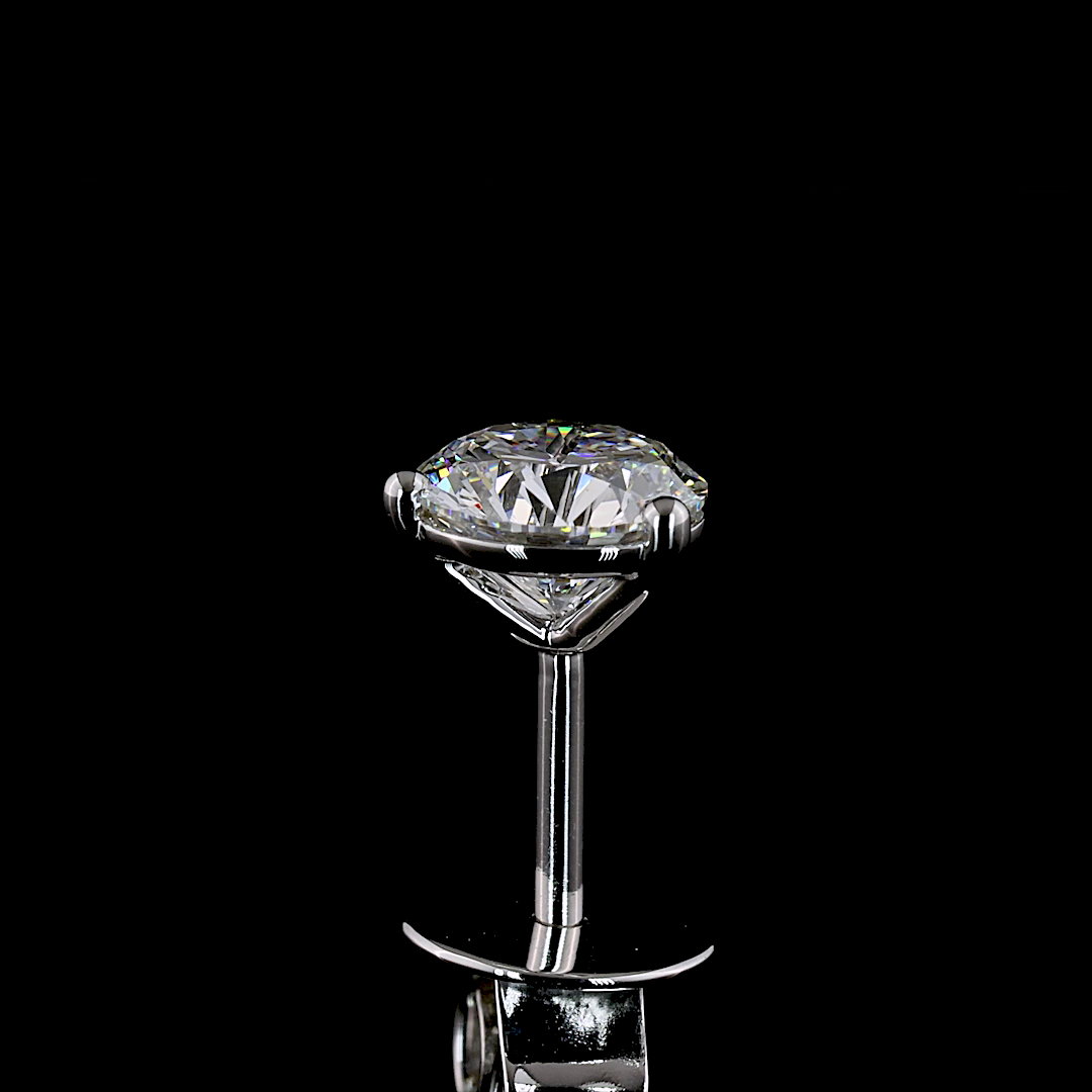 1ctw Prong Round Martini Stud Earrings