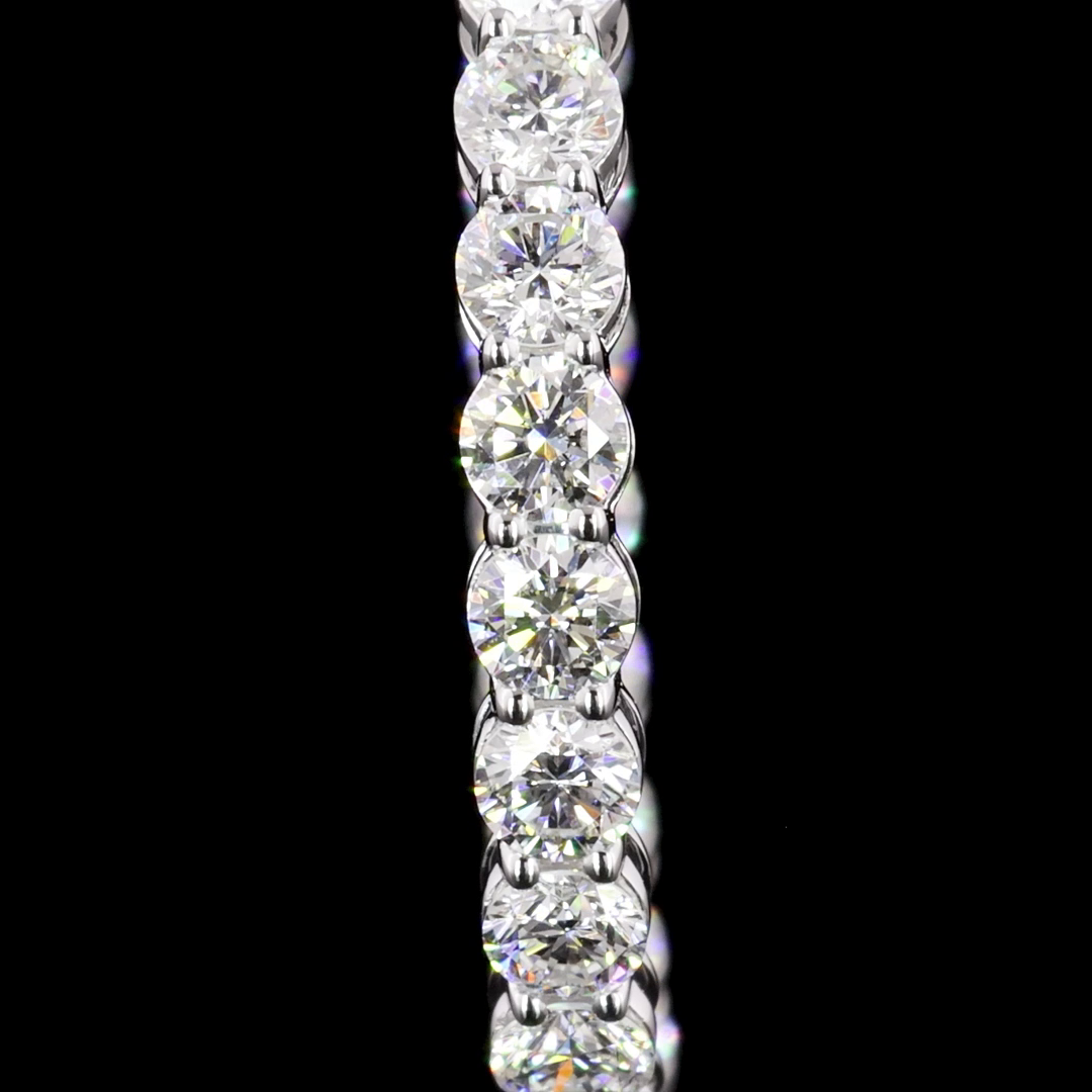 2ctw Prong Round Hoop Earrings