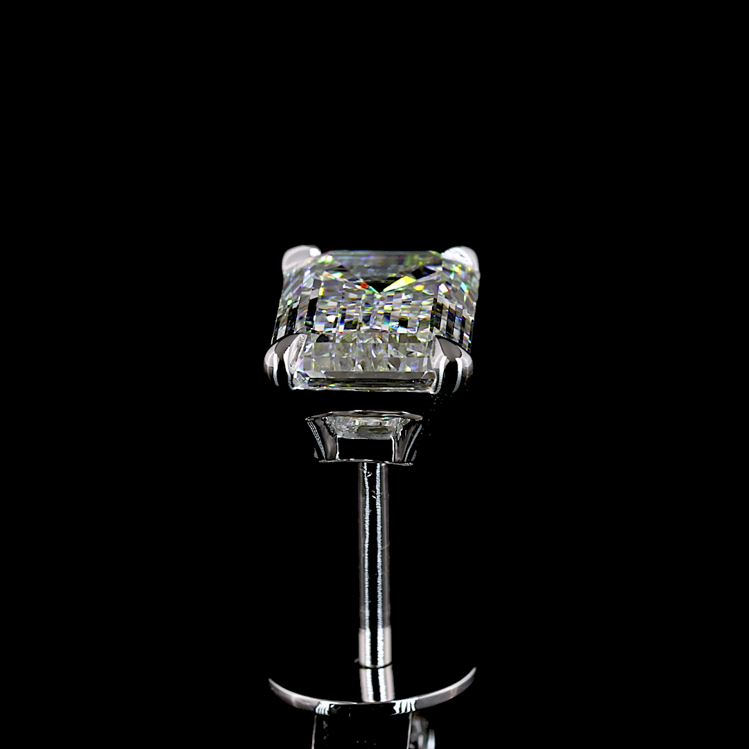 2ctw Prong Emerald Stud Earrings