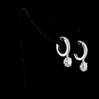 2-1/2ctw Prong Round Drop Earrings