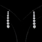 2-1/4ctw Prong Round Drop Earrings