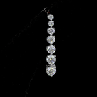 2-1/4ctw Prong Round Hanging Earrings
